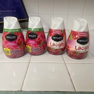 Renuzit Forever Raspberry Air Freshener Gel NEW Lot of 4